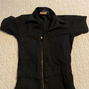 Big Bud Press Black Short Sleeve Jumpsuit Size Small